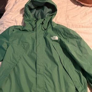 Green North Face Wind Breaker